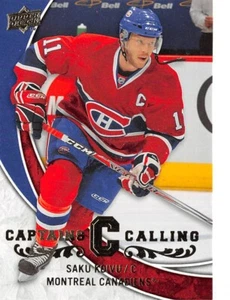2008-09 Upper Deck Captains Calling #CPT5 Saku Koivu - Picture 1 of 2
