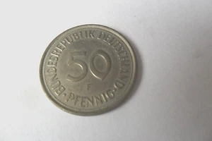Seltene 50-Pfennig-Münze von 1990 F in guter Qualität - Bild 1 von 4