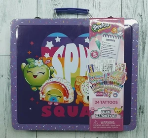 NEU Shopkins Deluxe stationäres Set mit Tragetasche Spielzeug Spiele Kinder 200 Stück  - Bild 1 von 4