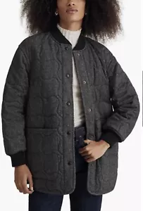 Madewell gesteppte Oversized Bomberjacke True Black 1X Neuwertig - Bild 1 von 8