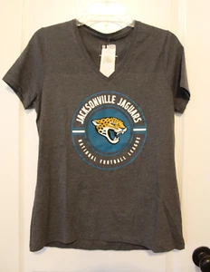 Neu mit Etikett Jacksonville Jaguars NFL S/S V-Ausschnitt T-Shirt Damen M - Bild 1 von 6