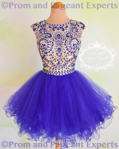 NWT Short PROM Cocktail Evening Homecoming Party Ball Gown Dress M 6/8 USA  - Picture 1 of 12