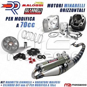 KIT ZYLINDER DR 70cc AUSPUFF ERWEITERUNG VARIATOR MALOSSI FÜR APRILIA RALLY 50 - Bild 1 von 4