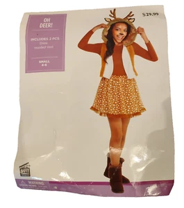 Suit Yourself Kostüm Oh Deer Mädchen KLEIN 4-6 Läuft 2-4 Halloween Weihnachten Spielen - Bild 1 von 10