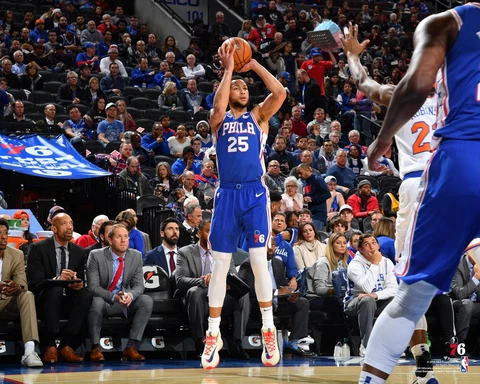 Ben Simmons Philadelphia 76ers Unsigned 3-Point Shot 8" x 10" Photo - Fanatics Cover
