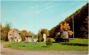 Densmore Oil Tank Cars Drake Well Park Titusville Pennsylvania Chrome Postcard - Picture 1 of 2