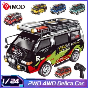 9IMOD 1:24 RC Delica Car Minibus 2WD/4WD 6km/h 2.4G with Controllable Headlight - Picture 1 of 20