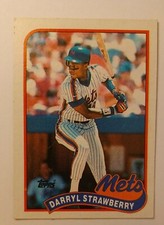 1989 Topps Baseball  #300 Darryl Strawberry New York Mets 