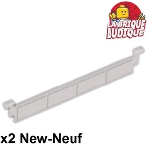 LEGO 2x Garage Store Vorhang Tür Rollschuhe Door Abschnitt Smoked / Trans Brown - Foto 1 di 1