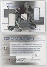 2003 In the Game-Used Signature Series Silver /30 Jean-Sebastien Giguere #TM-14