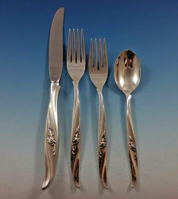 Set(s) de 4 piezas Rose Ballet de plata esterlina internacional tamaño cena Foto 1 de 4