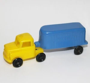 Vintage Hard Plastic Toy Wannatoys Tractor Trailer Rig Delivery Truck Cab Small - Picture 1 of 8