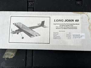 Clancy Aviation Long John 40 Balsa Wood NITB Vintage Rare Unopened RC Plane - Picture 1 of 2