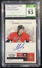 2011-12 Contenders MIKA ZIBANEJAD Calder Rookie Autograph /800 RC Auto 9.5