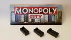 Monopoly City - Replacement Spare Set of 3 Black Rubbish Dump Buildings. (#4)