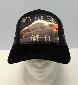 Star Wars Mandalorian Trucker Mütze Baby Yoda Grogu "When Your Song Comes On" Cap - Bild 1 von 7