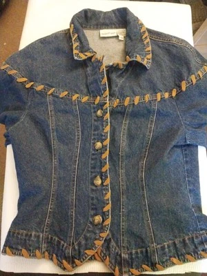 Denim Jacket Western Newport News Women Size 10 - Изображение 1 из 4
