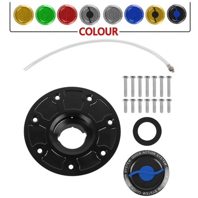 CNC Keyless Gas Tank Cap Cover For DUKE 790 DUKE R 890 2019-20 DUKE 690/R 14-17 - Image 1 of 4