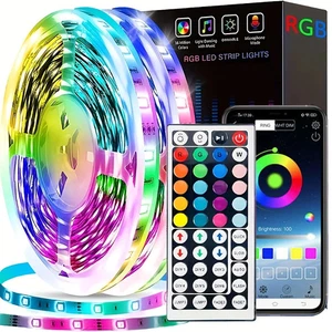Luces LED para Habitación Tira Led RGB con Control Remoto Cambio de Color Cinta RGB Li - Imagen 1 de 12