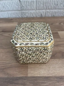 Vintage John Richard Deko Box Designer Holz mit Resin Overlay - Bild 1 von 8