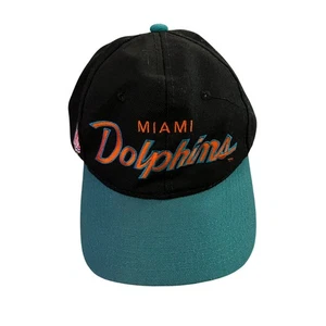 Vintage Sports Specialties Miami Dolphins Script Mütze Snapback Wolle - Bild 1 von 6