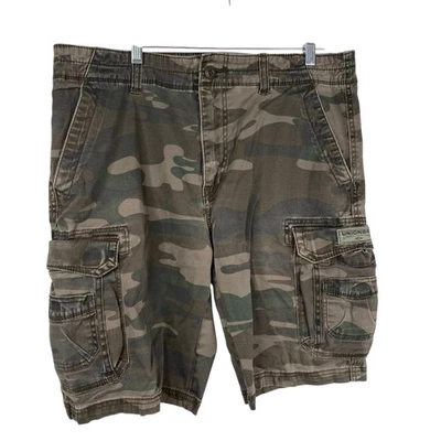 Unionbay Shorts Mens 36 Green Brown Camo Cargo Utility Street Hiking y2k 90s - Image 1 of 4