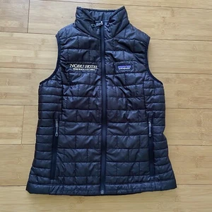 Patagonia Womens Nano Puff Vest Black Lightweight Full Zip Size Small Nobu Miami - Picture 1 of 8