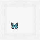 'Blue Ulysses Swallowtail Butterfly' Cotton Napkin / Dinner Cloth (NK00036042)