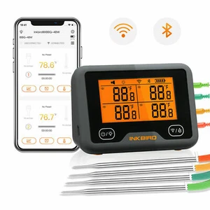 Inkbird Cucina Meat Termometri Bluetooth WiFi Barbecue Termometro Cooking Food - Foto 1 di 10