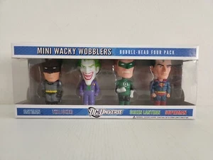 Funko DC Universe Mini Wacky Wobbler 4 Pack Superman/Batman/Joker/Green Lantern - Picture 1 of 5