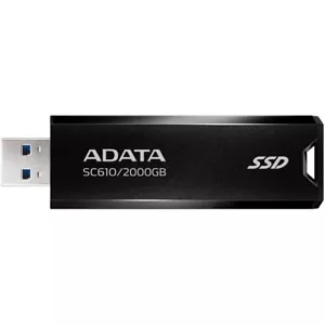 Adata Portable external Elite SC610 Metalic SSD, 1TB, USB 3.2, Gen 2, Black - Picture 1 of 7
