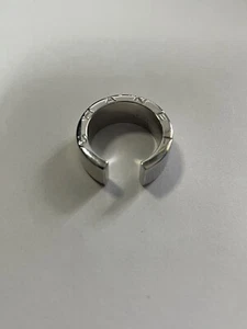 CHANEL 18k/750 White Gold C Signature Ring US-Size 6 Serial No. 941337 - Picture 1 of 10