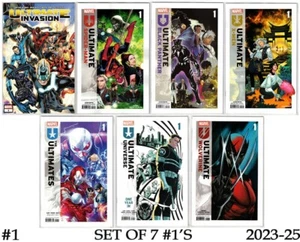 ULTIMATE MARVEL #1 SET (2023-25)-MIXED 1ST+2ND PRINTS- SPIDER-MAN+WOLVERINE+MORE - Picture 1 of 8