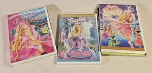 3  Barbie DVDs Fairytopia, Swan Lake, & 12 Dancing Princesses - USED - Picture 1 of 7