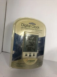 Oregon Scientific kabelgebundenes Thermometer digitaler Wecker Innen/Außen THT312  - Bild 1 von 3