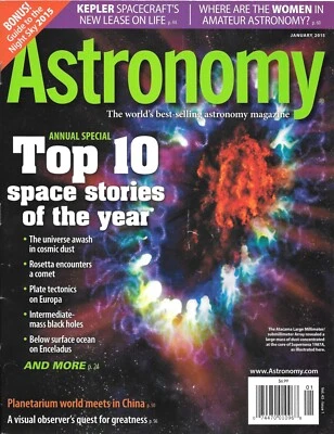 Astronomy Jan 2015 Top ten Stories of the Year Cosmic Dust Rosetta Comet Black H - Image 1 of 4