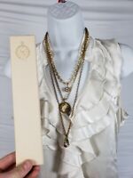 John Wind Necklace Peace Dove Gold Pearls Turquoise London Maximal Art Jewelry 
