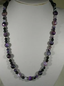 20" Agate Bead Necklace - Picture 1 of 2