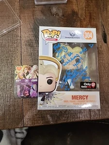 Gamestop Exclusive Cobalt Mercy Funko Pop 304 Autographed by Lucie Pohl - Picture 1 of 8