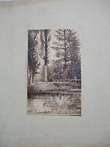 Georges Ferdinand BIGOT (1860-1927) DESSIN À L'ENCRE-PAYSAGE-17X10,5 CM - Bild 1 von 8