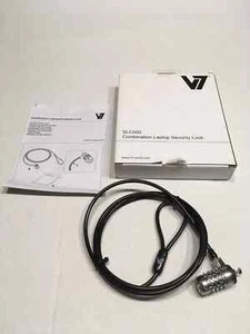V7 Combination Laptop Security Cable Lock SLC500 x Qty=3 - Picture 1 of 1
