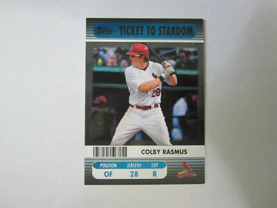 2009 Topps Blue Ticket to Stardom # TTS-3 Colby Rasmus (B19 Cardinals # 96 of 99 - Image 1 of 2
