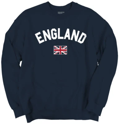 England Country Flag International Travel Womens or Mens Crewneck Sweatshirt - Image 1 of 3