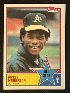 1983 Topps #391 Rickey Henderson