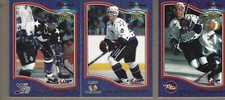1997-98 Bowman CHL Stars #3 Duerden, #56 Worrell, #86 Tetarenko
