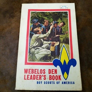 WEBELOS DEN LEADER'S BOOK Boy Scouts of America BSA Vintage Guide 1973  - Picture 1 of 8