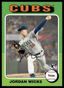 2024 Topps Heritage #390 Jordan Wicks RC Chicago Cubs - Picture 1 of 2
