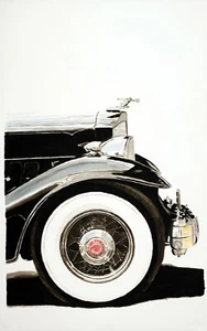 "Packard 12" 12"X16" Automotive Car Art Signed, #'d Giclee R Lewis - Picture 1 of 1
