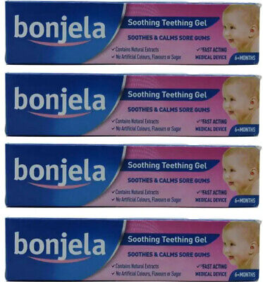 4x 15ml Bonjela Soothing Teething Gel - Fast Acting Calming Gel For Children • 8.94£