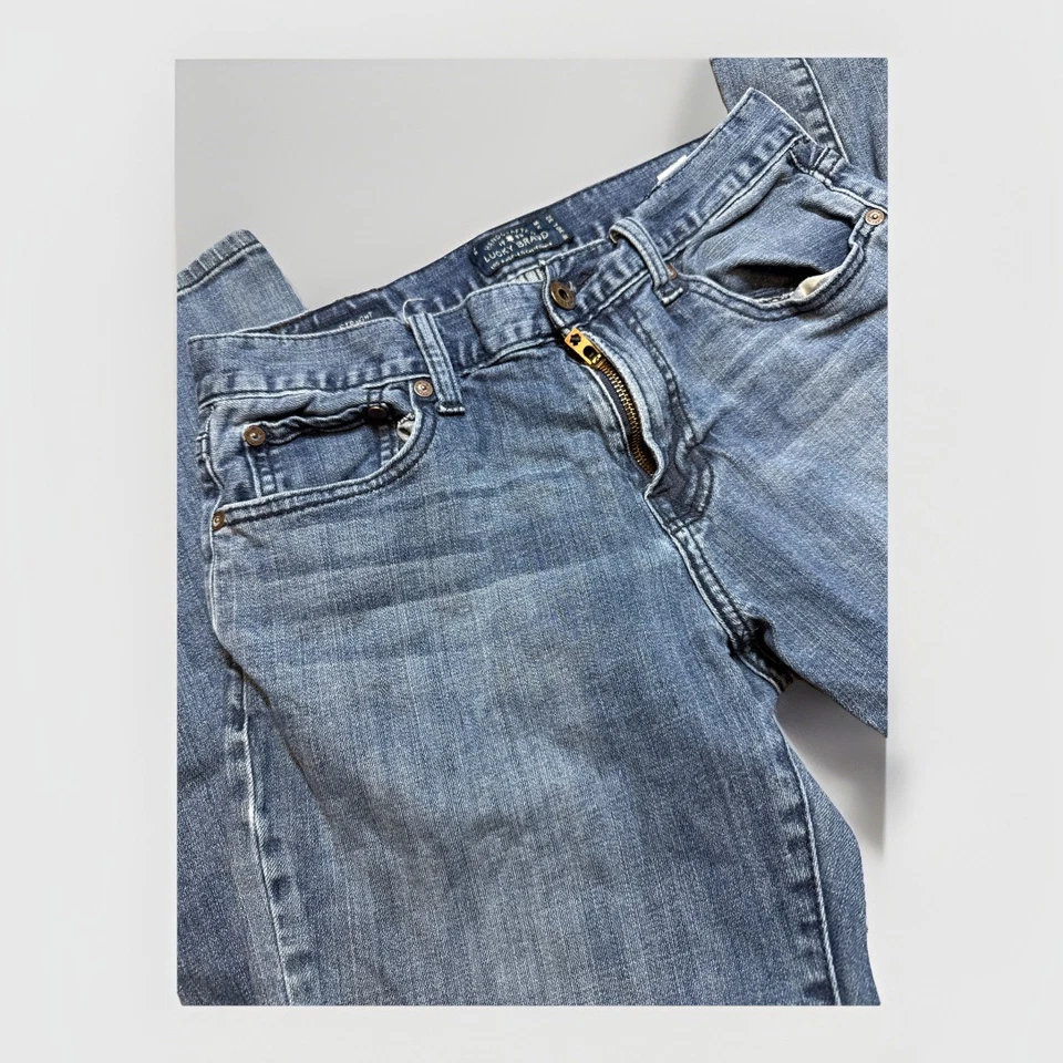 Lucky Brand Jeans 221 Original Straight Denim 30 x 32 Blue Denim Stretch - Image 1 of 4